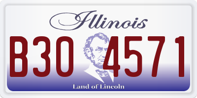 IL license plate B304571