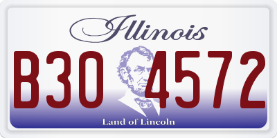 IL license plate B304572
