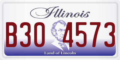 IL license plate B304573