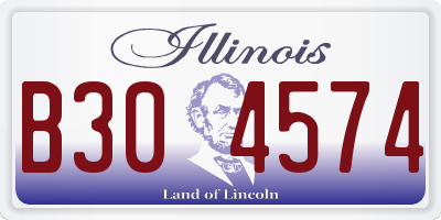 IL license plate B304574