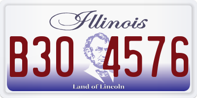 IL license plate B304576