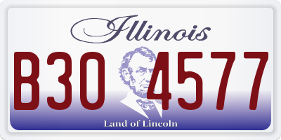 IL license plate B304577