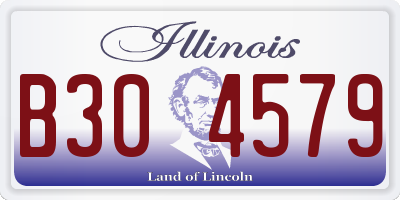 IL license plate B304579