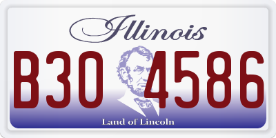 IL license plate B304586