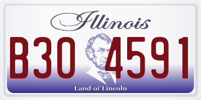 IL license plate B304591