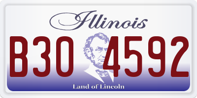 IL license plate B304592