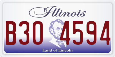 IL license plate B304594