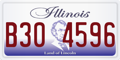 IL license plate B304596