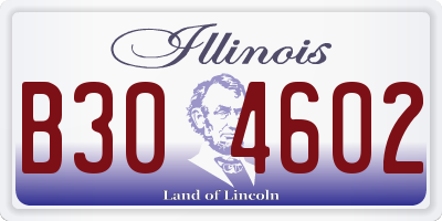 IL license plate B304602