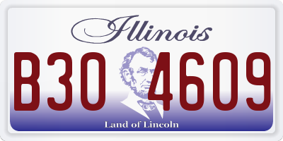 IL license plate B304609