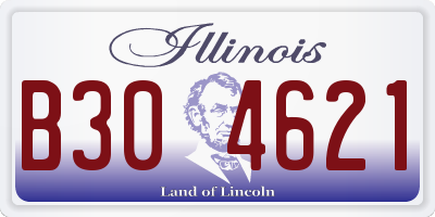 IL license plate B304621