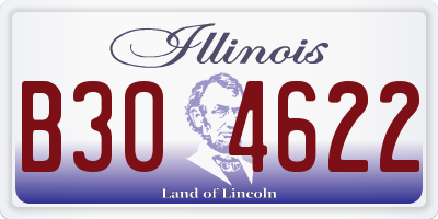 IL license plate B304622