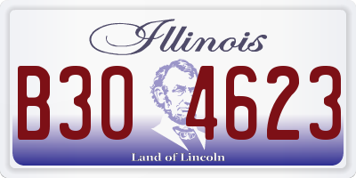 IL license plate B304623