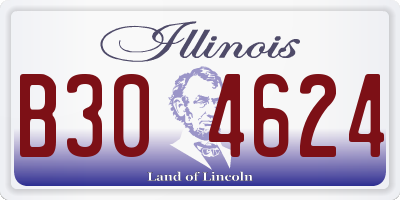 IL license plate B304624
