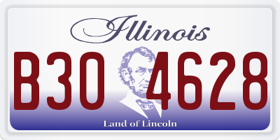 IL license plate B304628