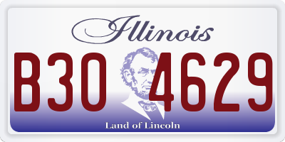 IL license plate B304629