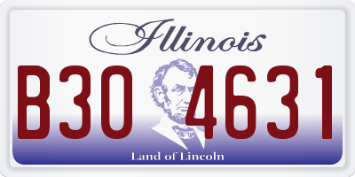 IL license plate B304631