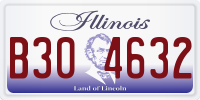 IL license plate B304632