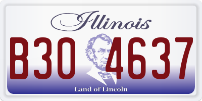 IL license plate B304637
