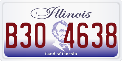 IL license plate B304638