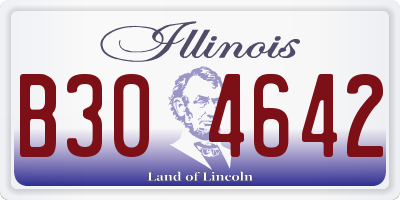 IL license plate B304642