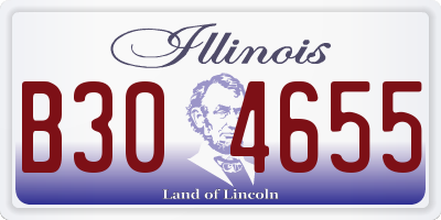 IL license plate B304655