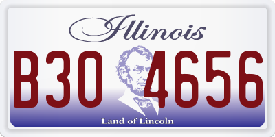 IL license plate B304656