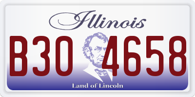 IL license plate B304658