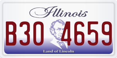 IL license plate B304659