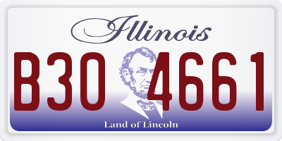 IL license plate B304661