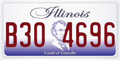 IL license plate B304696