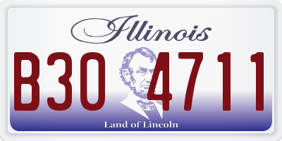 IL license plate B304711