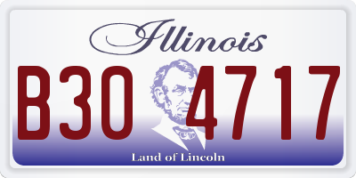 IL license plate B304717