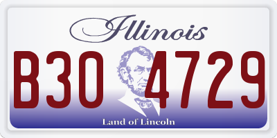 IL license plate B304729