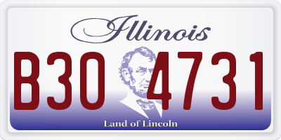 IL license plate B304731