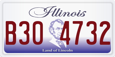 IL license plate B304732