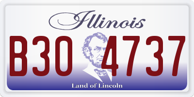 IL license plate B304737