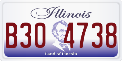 IL license plate B304738