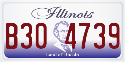 IL license plate B304739