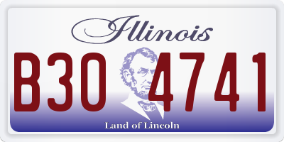 IL license plate B304741