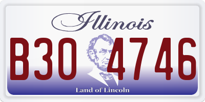 IL license plate B304746