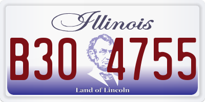 IL license plate B304755