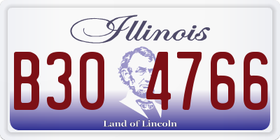 IL license plate B304766