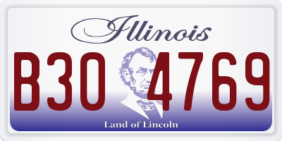 IL license plate B304769