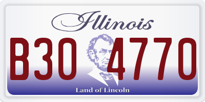IL license plate B304770