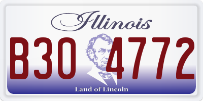 IL license plate B304772