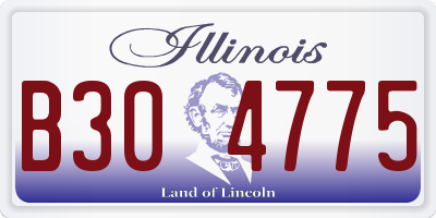 IL license plate B304775