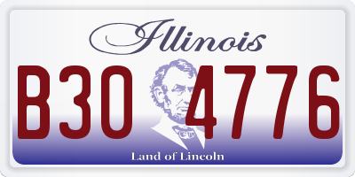 IL license plate B304776