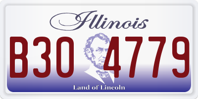 IL license plate B304779
