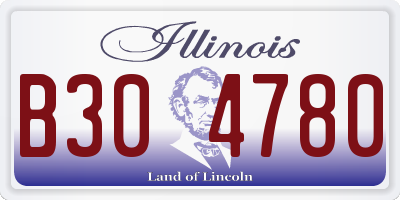 IL license plate B304780